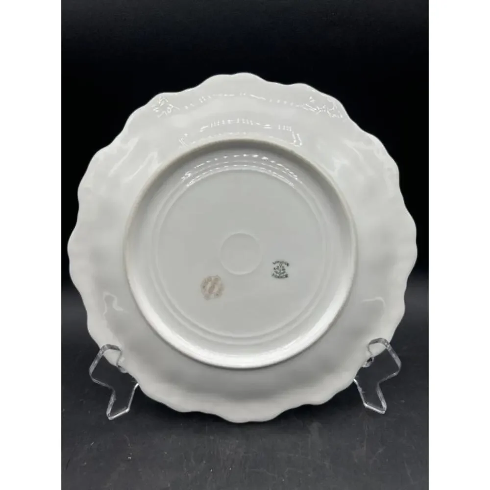 Vintage Limoges France A. Lanternier Lunch Plate, 8.75″ x 1″